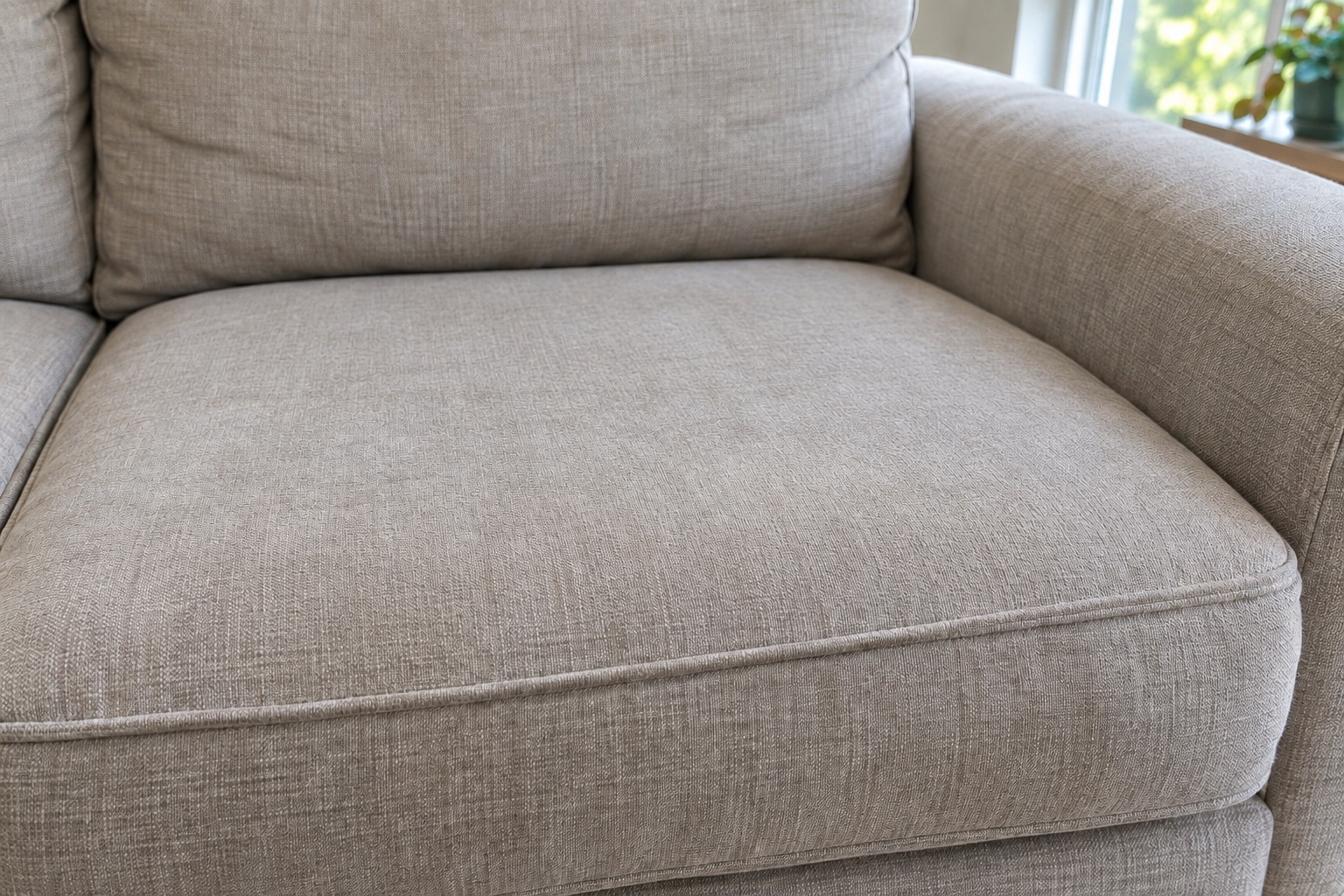 Sofa cleaning — after